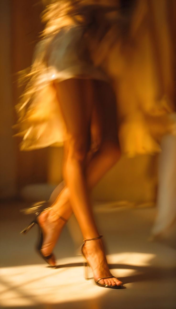 Folkl&oacute;rico dancer in gold light